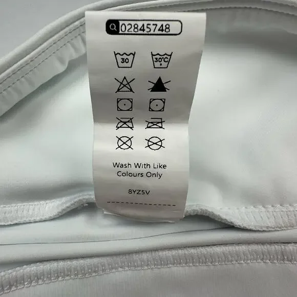 Halara Skirt Womens Medium White Breezeful High Low Ruffle Flowy Quick Dry Maxi - Picture 10 of 14